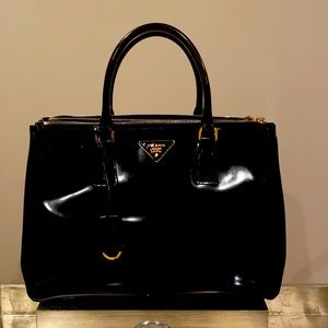 Prada Black Lux Patent Leather
